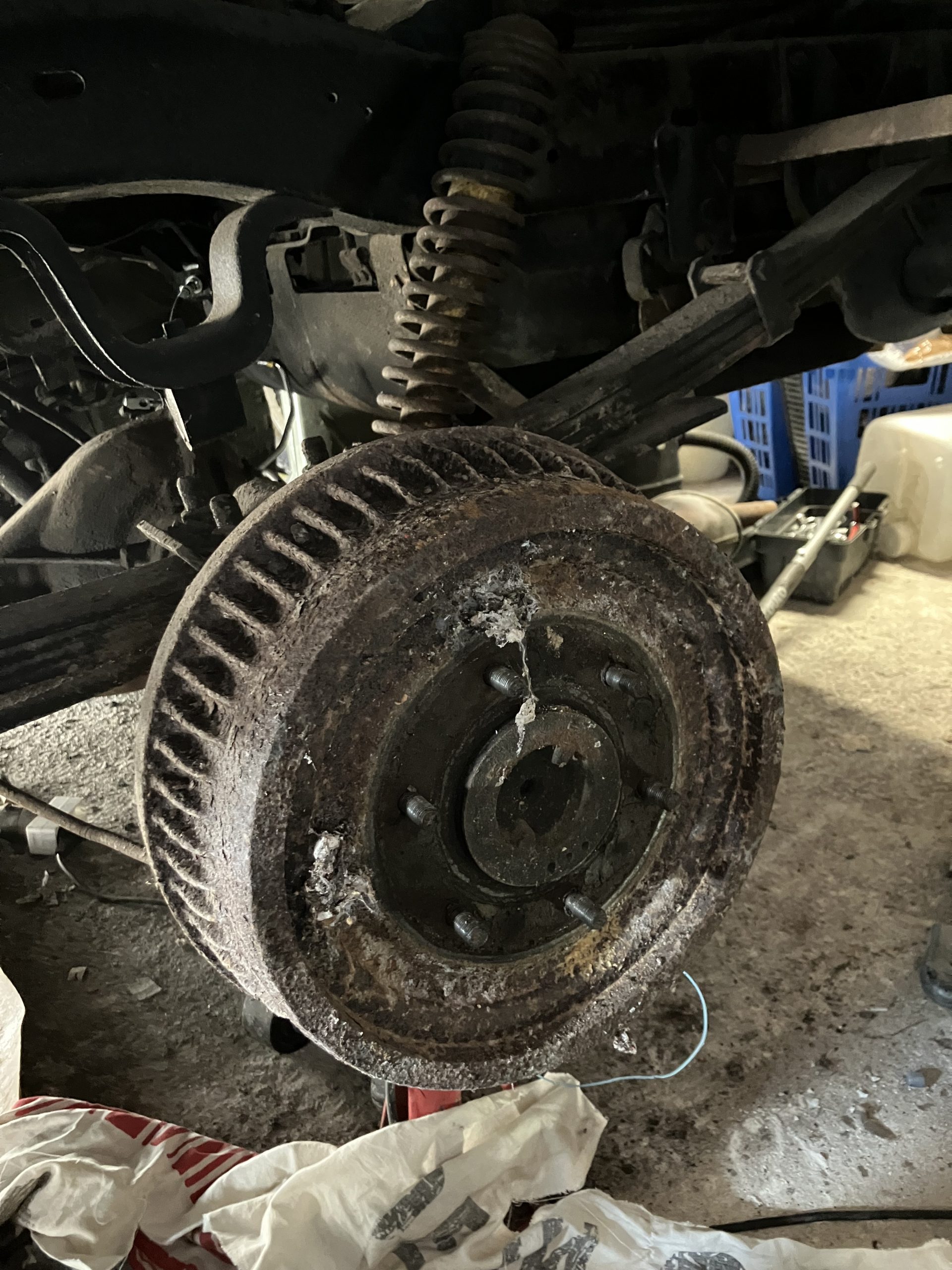 Tambour arriere … il pese 10 kg !!!