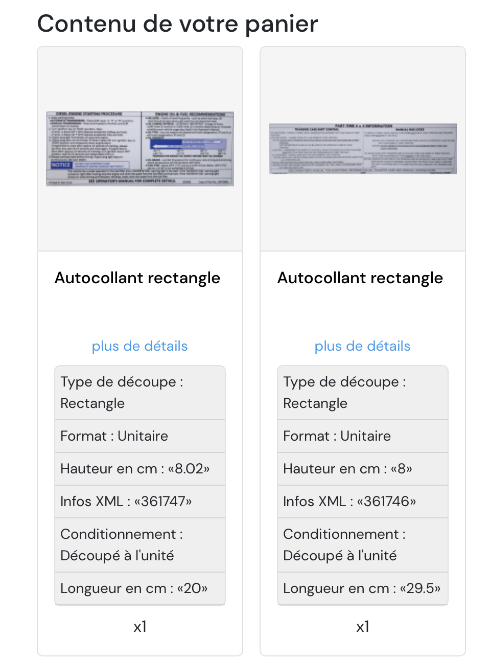 9- Et je lance la fabrication sur un site internet (18 euros les 2) !