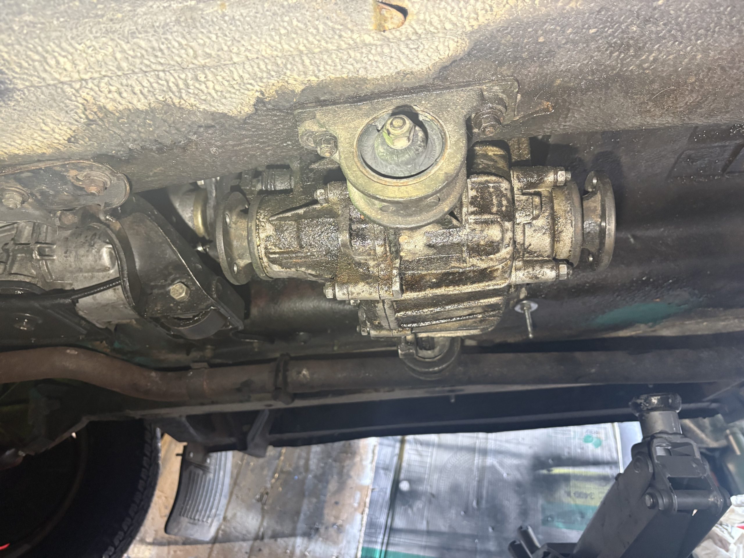 Boite transfert sans les arbres transmission