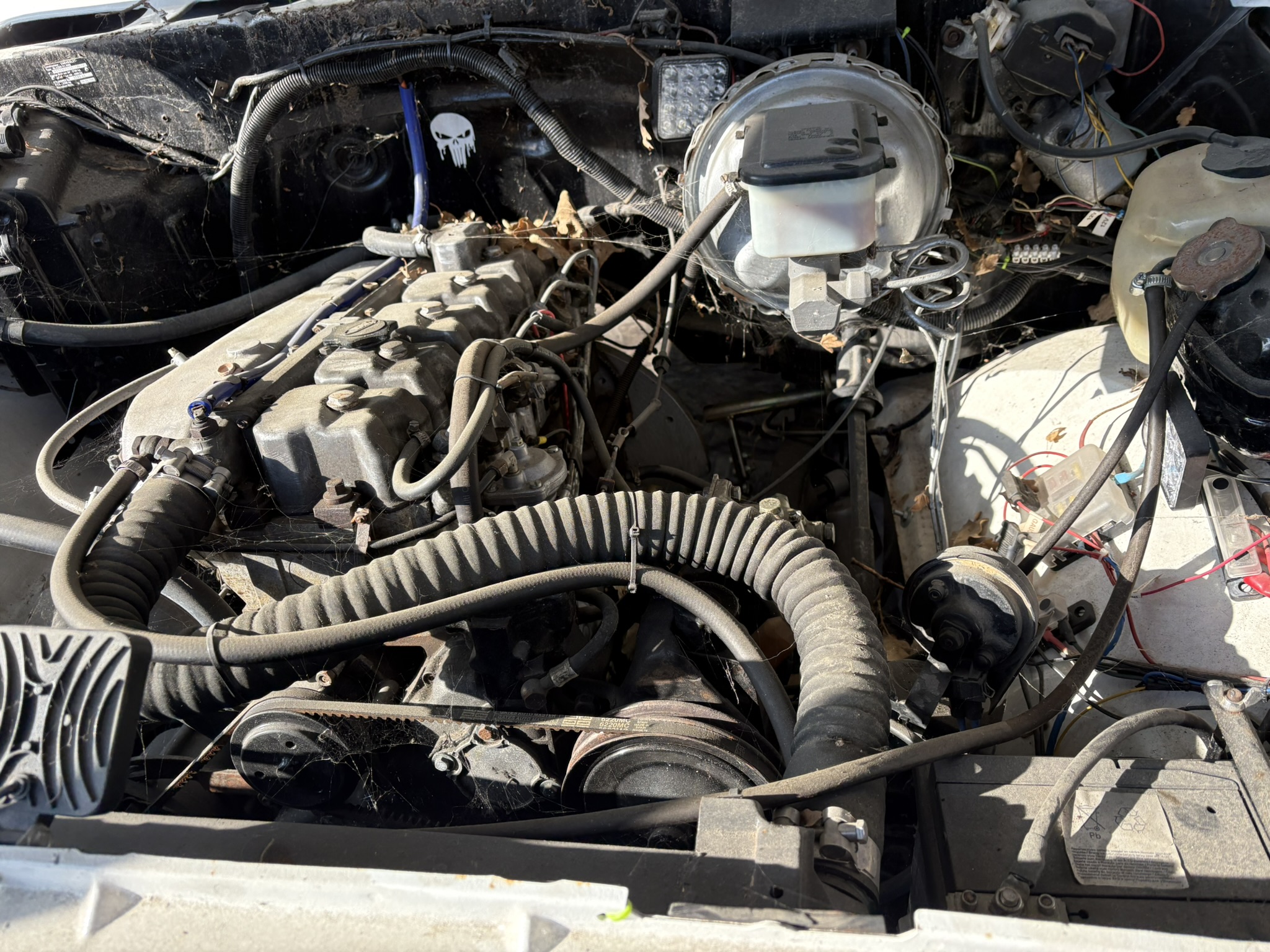 vur du haut du moteur